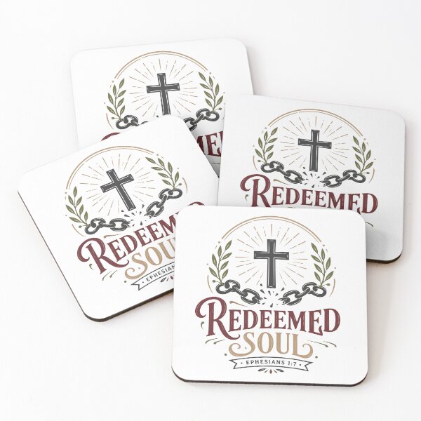 Item preview, Redeemed Soul Christian Cross – Ephesians 1:7 Bible Verse designed and sold by stylishdzign.