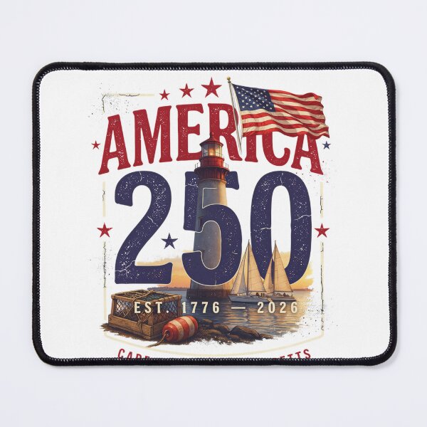 Item preview, America 250 Cape Cod Lighthouse T-Shirt | Massachusetts Coastal Patriotic 1776-2026 Tee v1 designed and sold by DarylWelsh2024.