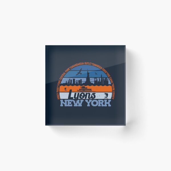 Item preview, Lyons New York Sunset Retro Vintage Local Pride Logo designed and sold by CRHPOD20.