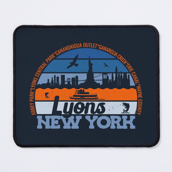 Item preview, Lyons New York Sunset Retro Vintage Local Pride Logo designed and sold by CRHPOD20.