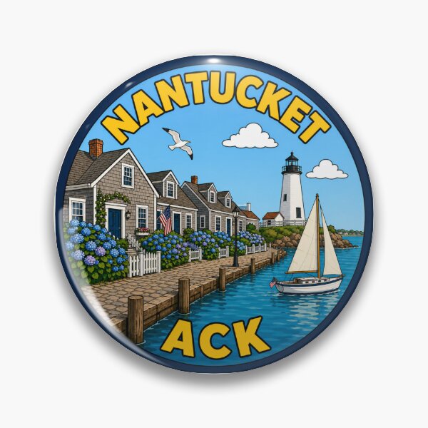 Item preview, Nantucket ACK Airport Code Travel Sticker designed and sold by Martin's_Design.