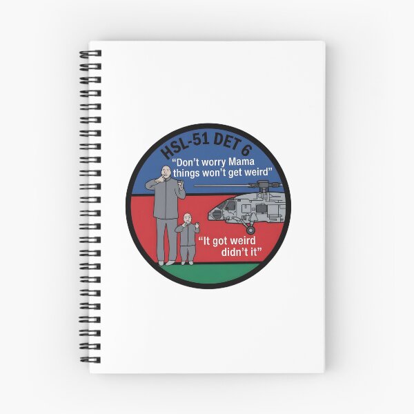 Item preview, US Navy HSL-51 Detachment 6 "Things Won't Get Weird" SH-60B Patch designed and sold by CharlieDesings.