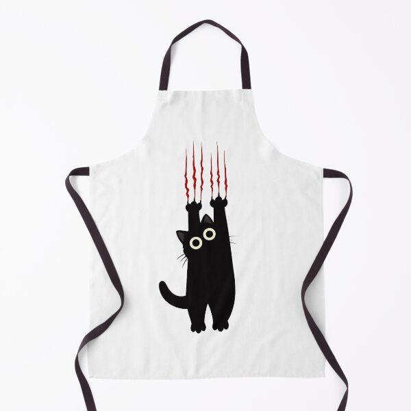 Item preview, Hanging Black Cat – Red Claw Marks Minimalist Design designed and sold by RedHDesign.
