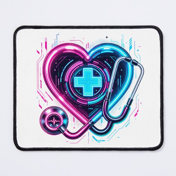 Item preview, Neon Holographic Cyberpunk Medical Heart designed and sold by teemix.