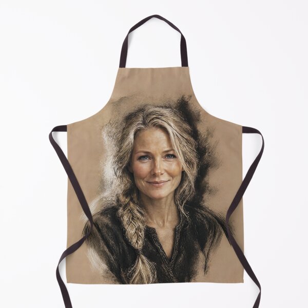 Item preview, Charcoal and Pastel Portrait of a Nordic Woman 2 designed and sold by Lucia Amaris Art.