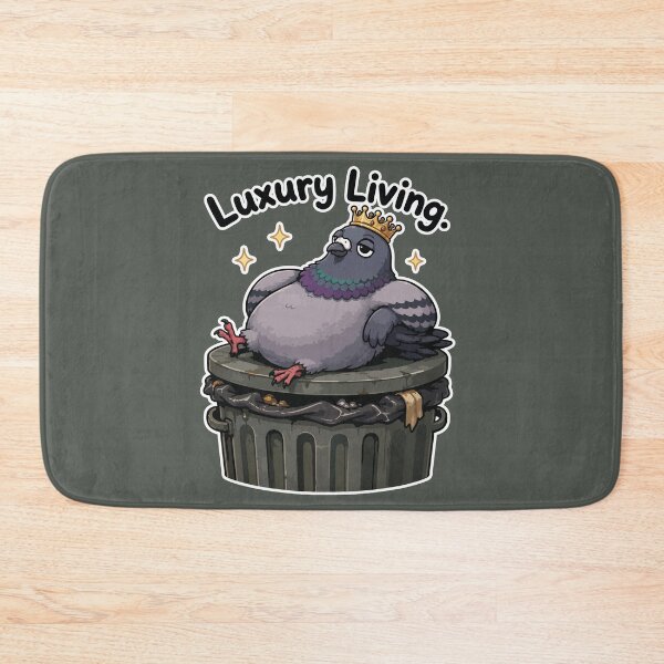 Item preview, Funny Pigeon Sticker – Luxury Living Cartoon Bird designed and sold by SimplePoDesign.