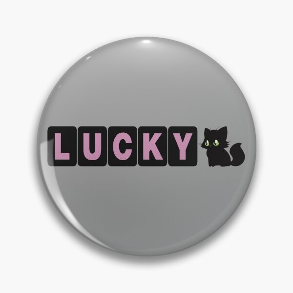 Item preview, Lucky Black Cat (block letters) designed and sold by WatershipBound.