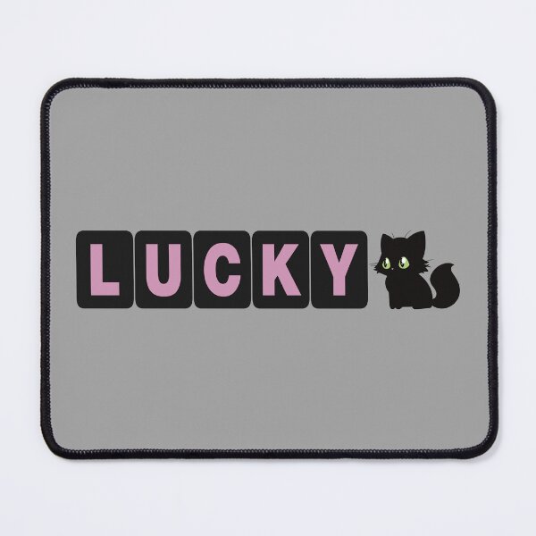 Item preview, Lucky Black Cat (block letters) designed and sold by WatershipBound.