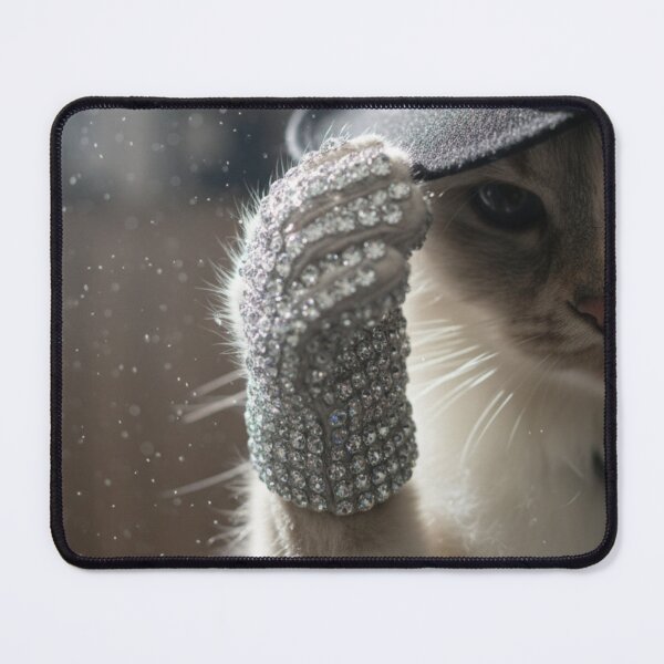 Item preview, Elegant Cat Fedora Hat Sequin Glove designed and sold by beben93.
