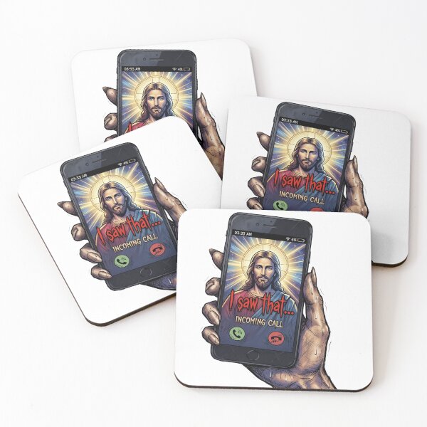 Item preview, Jesus I Saw That Incoming Call Funny Christian Meme Design designed and sold by LOVEARTDESIGN.
