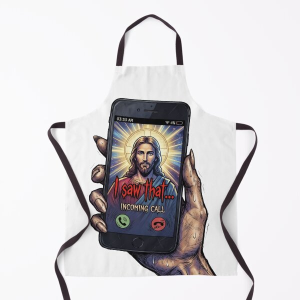 Item preview, Jesus I Saw That Incoming Call Funny Christian Meme Design designed and sold by LOVEARTDESIGN.