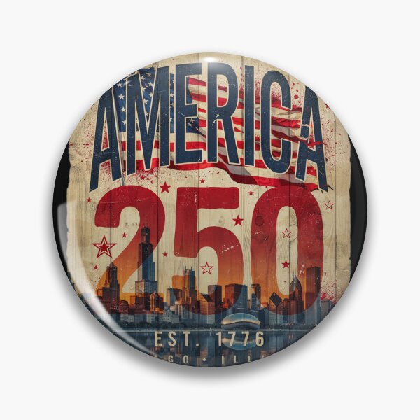Item preview, America 250 Chicago Windy City T-Shirt | Patriotic Skyline 1776-2026 Semiquincentennial Tee v1 designed and sold by DarylWelsh2024.