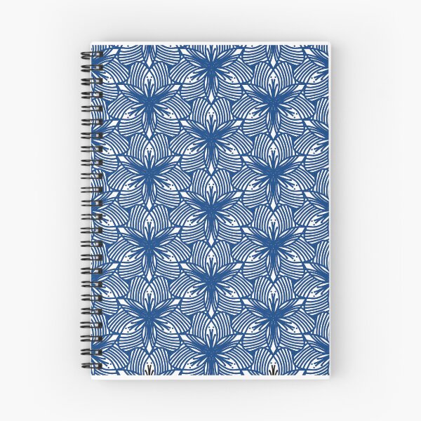 Item preview, Intricate Blue Floral Tessellation Pattern designed and sold by Sasitee.