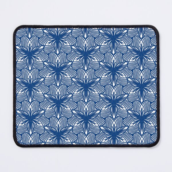 Item preview, Intricate Blue Floral Tessellation Pattern designed and sold by Sasitee.