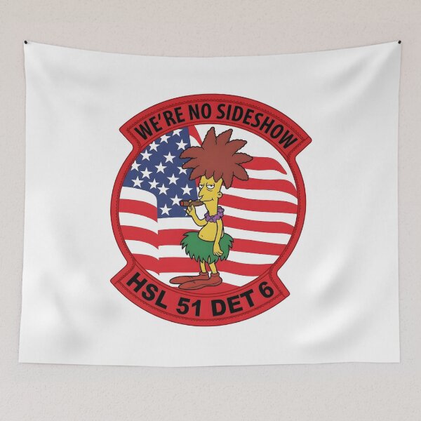 Item preview, US Navy HSL-51 Detachment 6 "We're No Sideshow" Sideshow Bob Patch designed and sold by CharlieDesings.