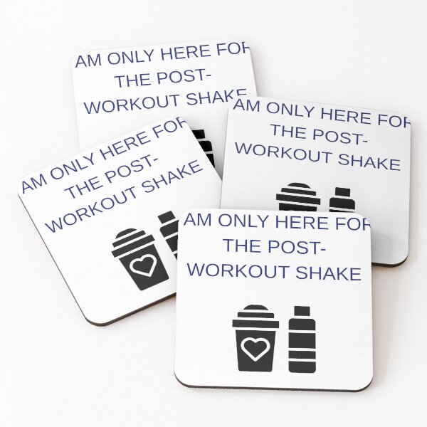 Item preview, I'M ONLY HERE FOR THE POST-WORKOUT SHAKE designed and sold by eihabo.