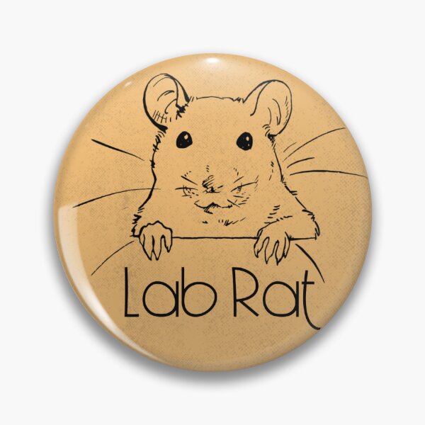Item preview, Lab Rat Funny Science Art or Sticker designed and sold by finchthebard.