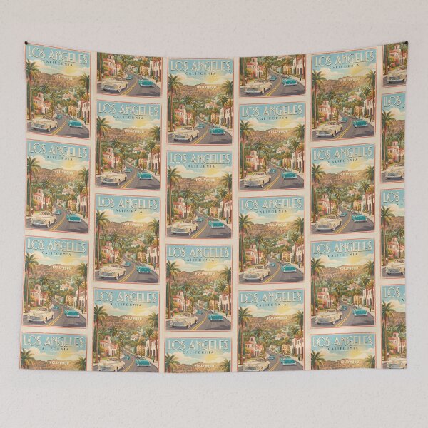 Item preview, Los Angeles California Hollywood Vintage Travel   designed and sold by TeeARTHY.