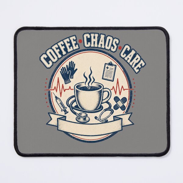 Item preview, Coffee Chaos Care Nurse designed and sold by freshwear design.