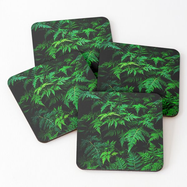 Item preview, Emerald Forest Ferns on Dark Botanical Background designed and sold by Exodoi.