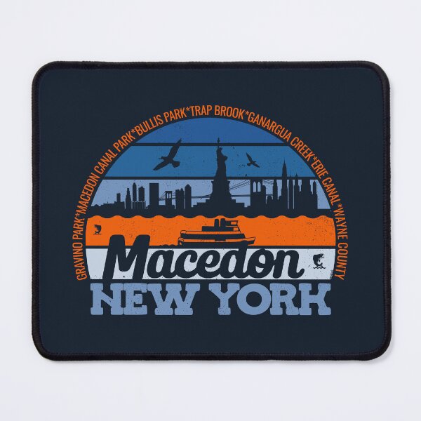 Item preview, Macedon New York Sunset Retro Vintage Local Pride Logo designed and sold by CRHPOD20.