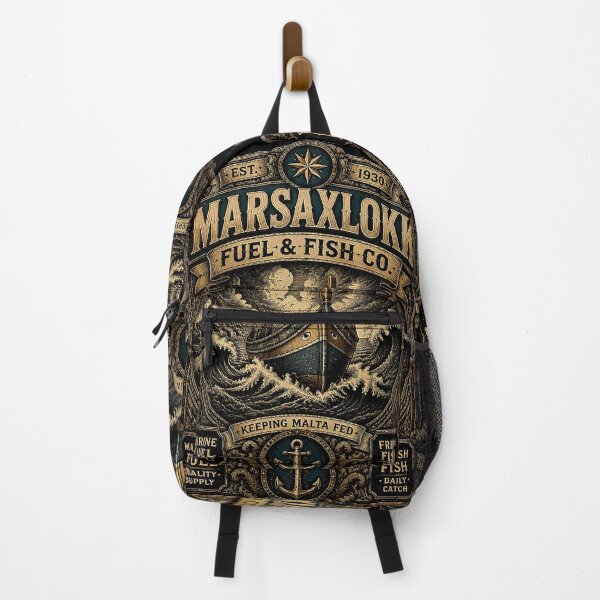 Item preview, Marsaxlokk Fuel and Fish Co Vintage Keeping Malta Fed Art designed and sold by RoyalOrderGallery.