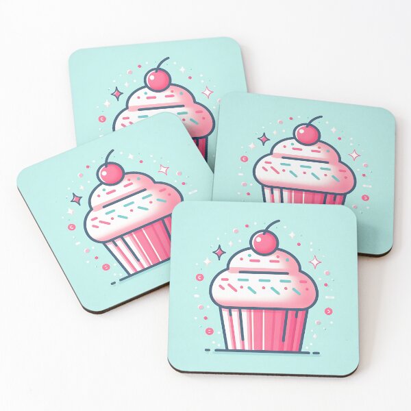 Item preview, Kawaii Cupcake with Orbiting Sprinkles designed and sold by Michaelragheb.