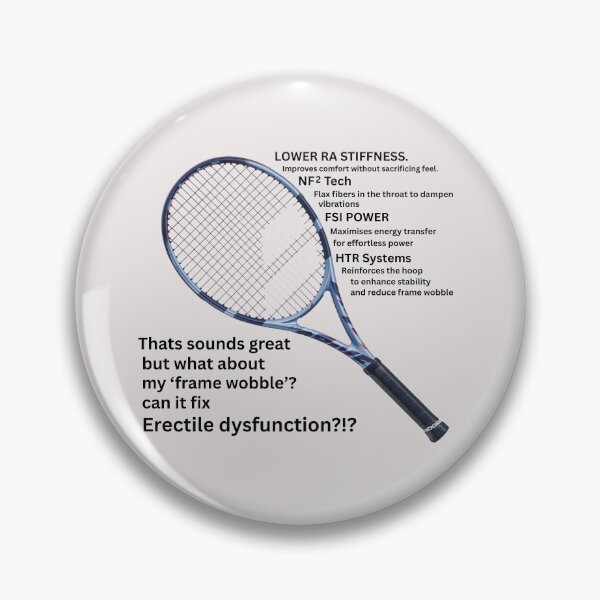 Item preview, A tennis racket has its limits. designed and sold by LarsBirdsong.