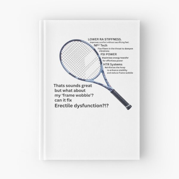 Item preview, A tennis racket has its limits. designed and sold by LarsBirdsong.