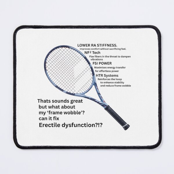 Item preview, A tennis racket has its limits. designed and sold by LarsBirdsong.
