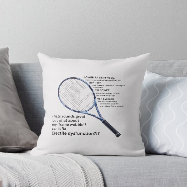 Item preview, A tennis racket has its limits. designed and sold by LarsBirdsong.