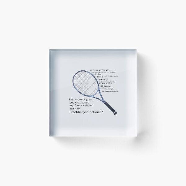 Item preview, A tennis racket has its limits. designed and sold by LarsBirdsong.
