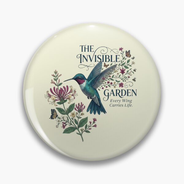 Item preview, The Invisible Garden Hummingbird Artwork | Premium Nature Design designed and sold by Amr Darwish Graphic designer.