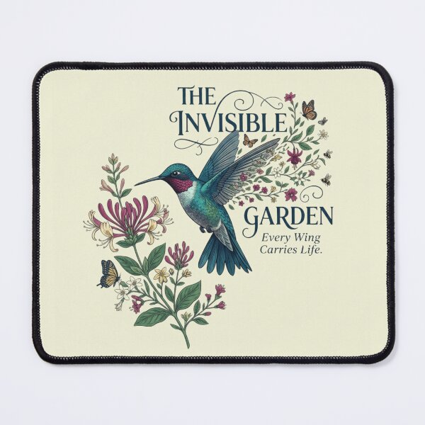 Item preview, The Invisible Garden Hummingbird Artwork | Premium Nature Design designed and sold by Amr Darwish Graphic designer.