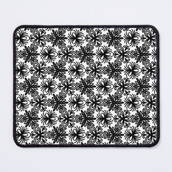Item preview, Intricate Black Floral Tessellation Pattern designed and sold by Sasitee.