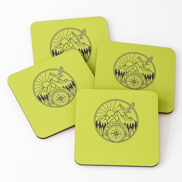 Item preview, Minimalist Wilderness Mountain Compass Eagle Adventure Badge designed and sold by Artbysarmina.