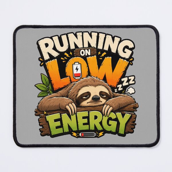 Item preview, Running on Low Energy Sloth designed and sold by PixoNest.