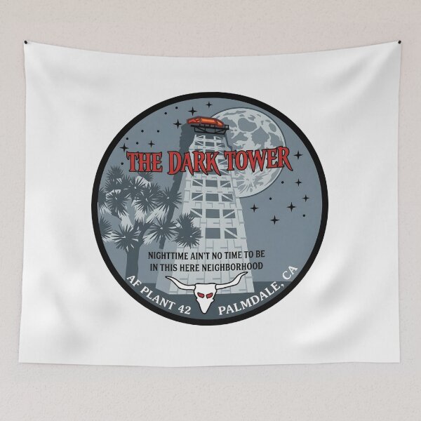 Item preview, USAF Air Force Plant 42 "The Dark Tower" Palmdale CA Patch designed and sold by CharlieDesings.