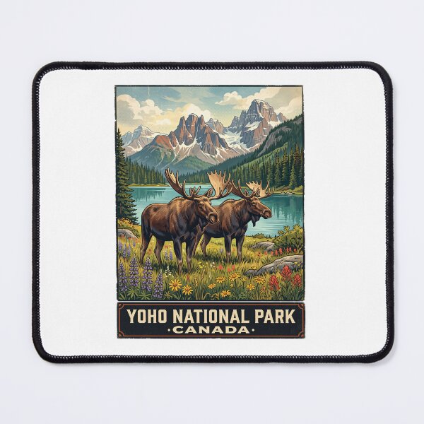 Item preview, Yoho National Park Canada Moose Vintage Travel designed and sold by TeeARTHY.