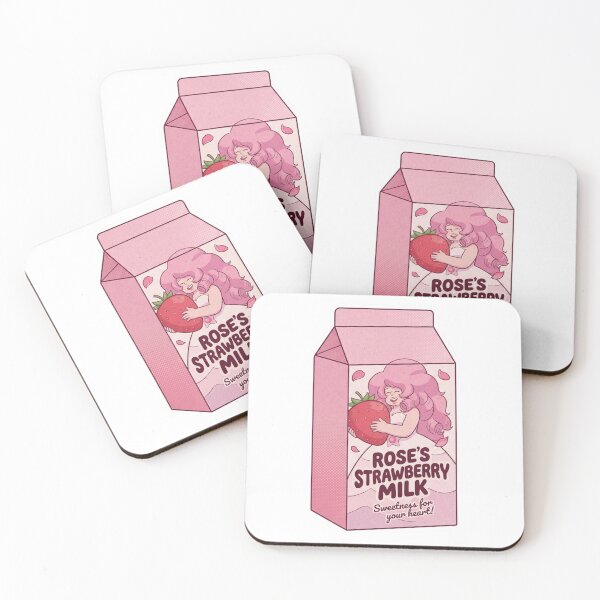 Item preview, Rose Quartz Strawberry Milk - Cute Kawaii Food Packaging designed and sold by 0Zetgest.