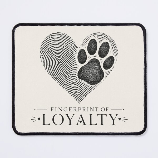 Item preview, Fingerprint of Loyalty Dog Paw Memorial designed and sold by Safe Haven Pets.