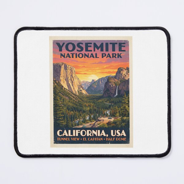 Item preview, Yosemite National Park California Vintage Travel  designed and sold by TeeARTHY.