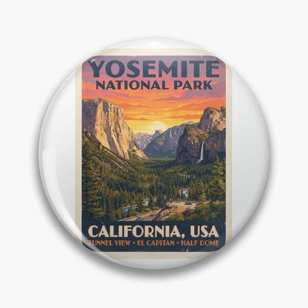 Item preview, Yosemite National Park California Vintage Travel  designed and sold by TeeARTHY.
