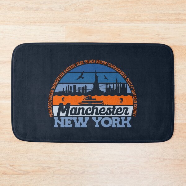 Item preview, Manchester New York Sunset Retro Vintage Local Pride Logo designed and sold by CRHPOD20.