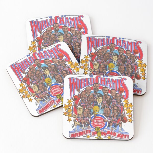 Item preview, 1989 Detriot Pistons Caricature Champions Shirt designed and sold by masteryStore.