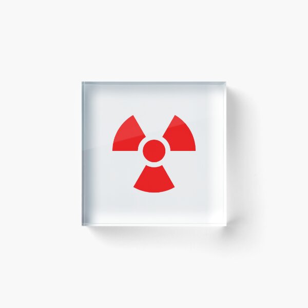 Item preview, Red Radioactive Warning sign symbol designed and sold by pattern-archive.