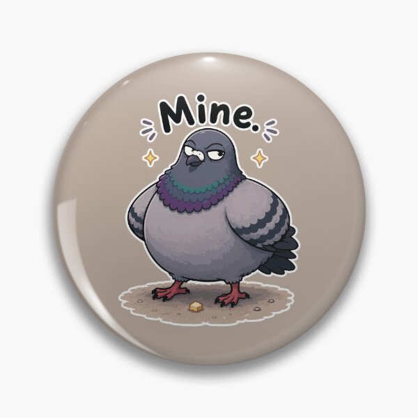 Item preview, Funny Pigeon Sticker – Mine Cartoon Bird designed and sold by SimplePoDesign.