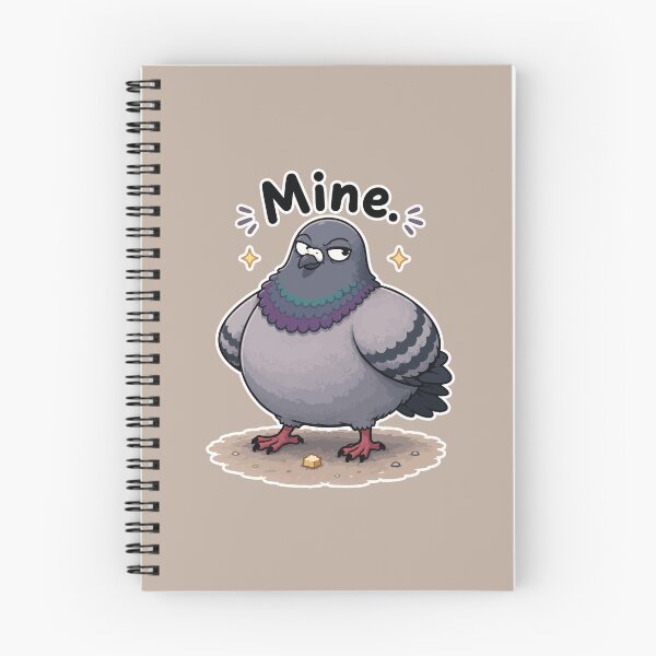 Item preview, Funny Pigeon Sticker – Mine Cartoon Bird designed and sold by SimplePoDesign.