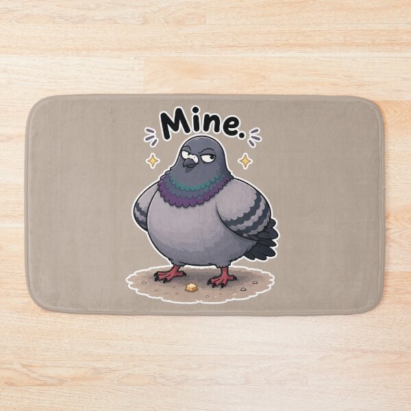 Item preview, Funny Pigeon Sticker – Mine Cartoon Bird designed and sold by SimplePoDesign.