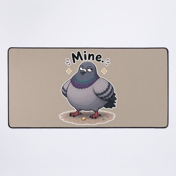 Item preview, Funny Pigeon Sticker – Mine Cartoon Bird designed and sold by SimplePoDesign.
